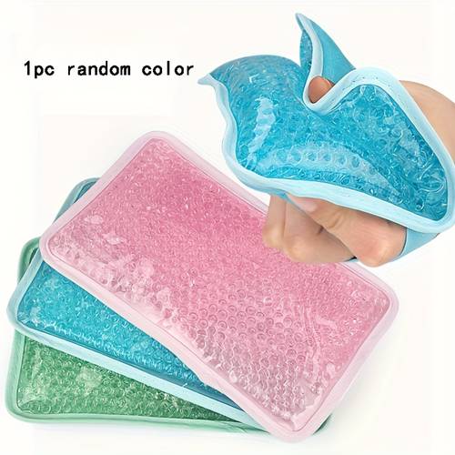 reusable hot and pack long lasting temperature double sided square neck pillow for relaxation accessory microwave and freezer safe colorful design cold and pouch