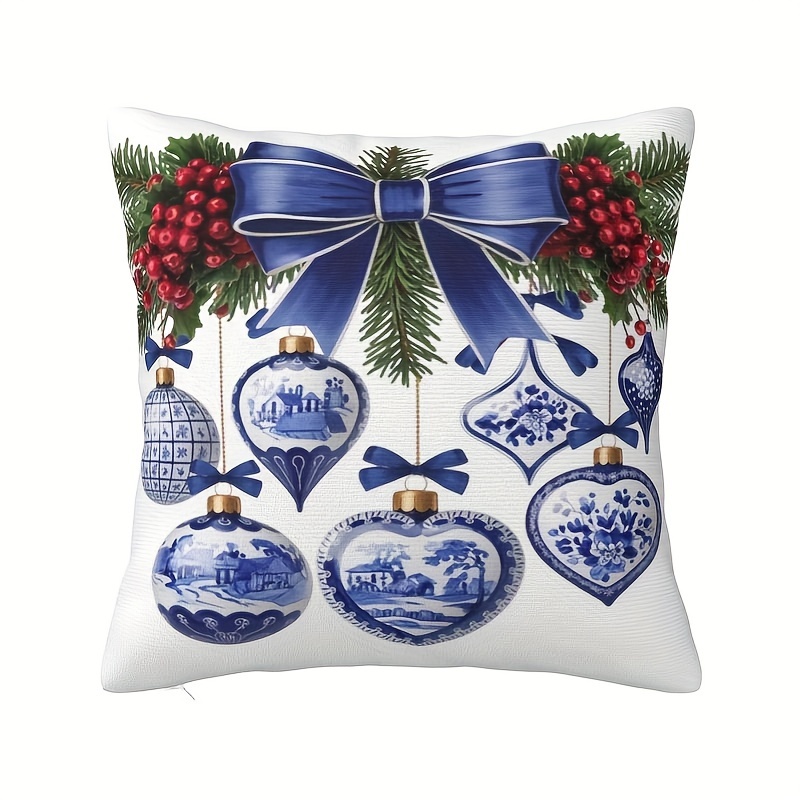 

Christmas 18x18 , Traditional- , , Zippered Polyester Decorative Pillowcase For Sofa, , - - , No (1pc)