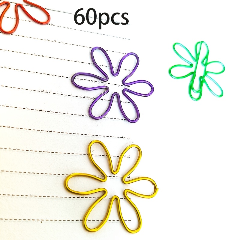 Image of 16/32/60 Meter Cross-shaped Paper Clips In Colors, Versatile In Use, Can Serve As Bookmarks Or Paper Holders, Suitable For Office Supplies, As Gifts, Ideal For Schools And Offices