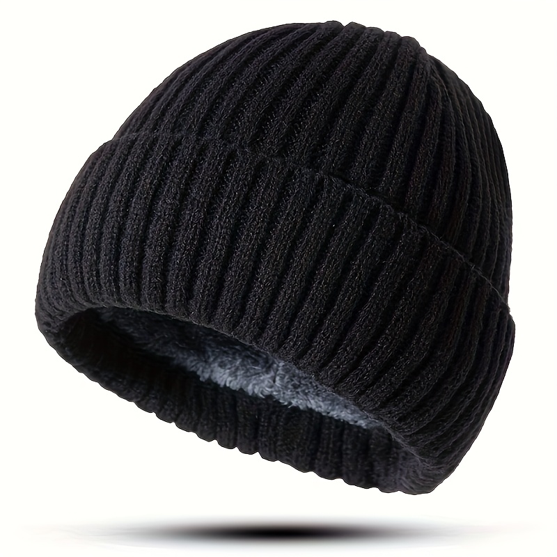 

1pc Unisex Folded - 95%, 5% - , , & Knitted - Fashionable No-brim Cap And - , Comfortable, Windproof For And