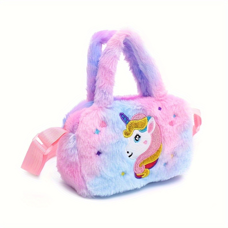 Image of Unicorn Crossbody Bag Shoulder Cartoon Bag Little Girl Cute Handbag Coin Purse