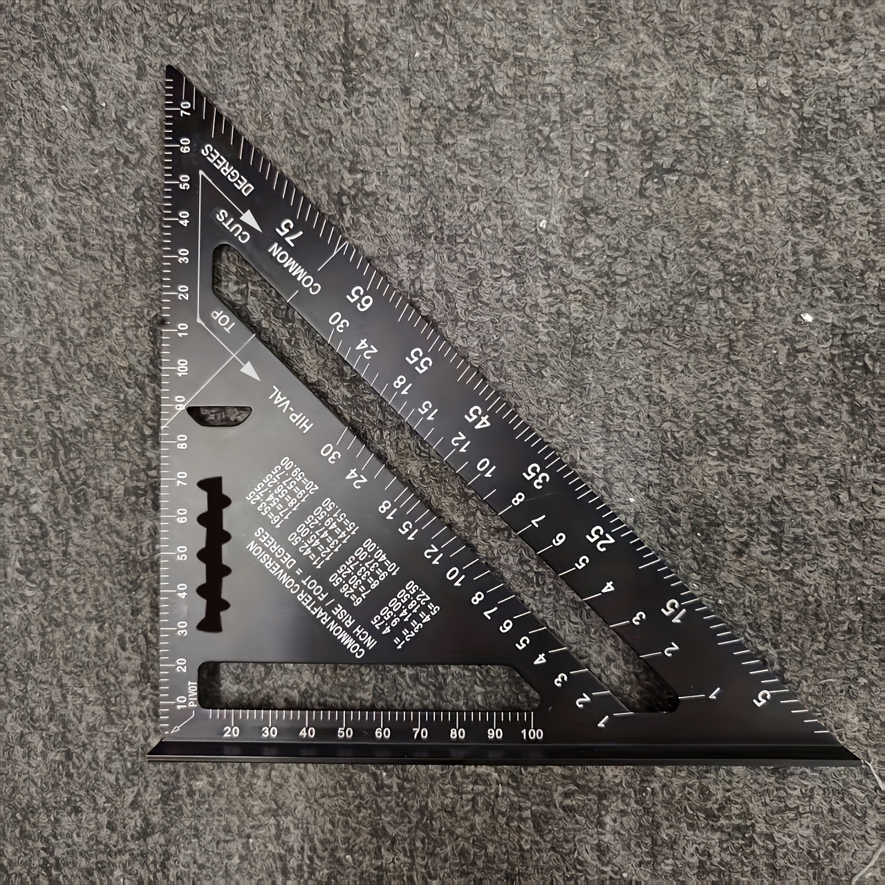 TEMU Règle d'angle de - Règle de menuiserie triangulaire rouge avec bords dentelés adaptée aux de décoration et de de en menuiserie, ajouts de