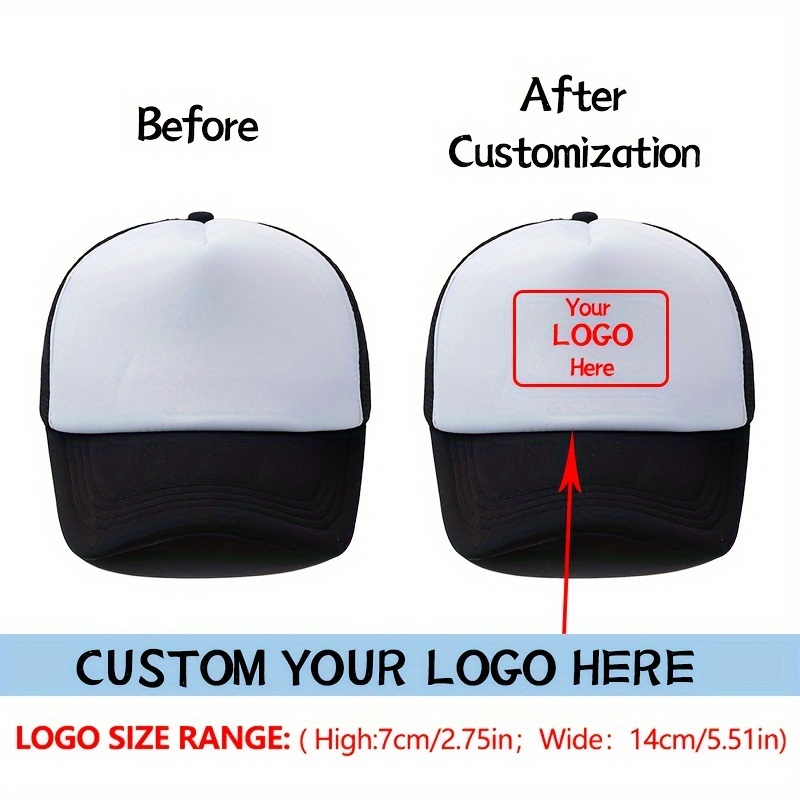 

Personalized Logo Baseball Cap, Mesh Breathable Cap, Outdoor Casual Sports Hat, Father's Day Gifts