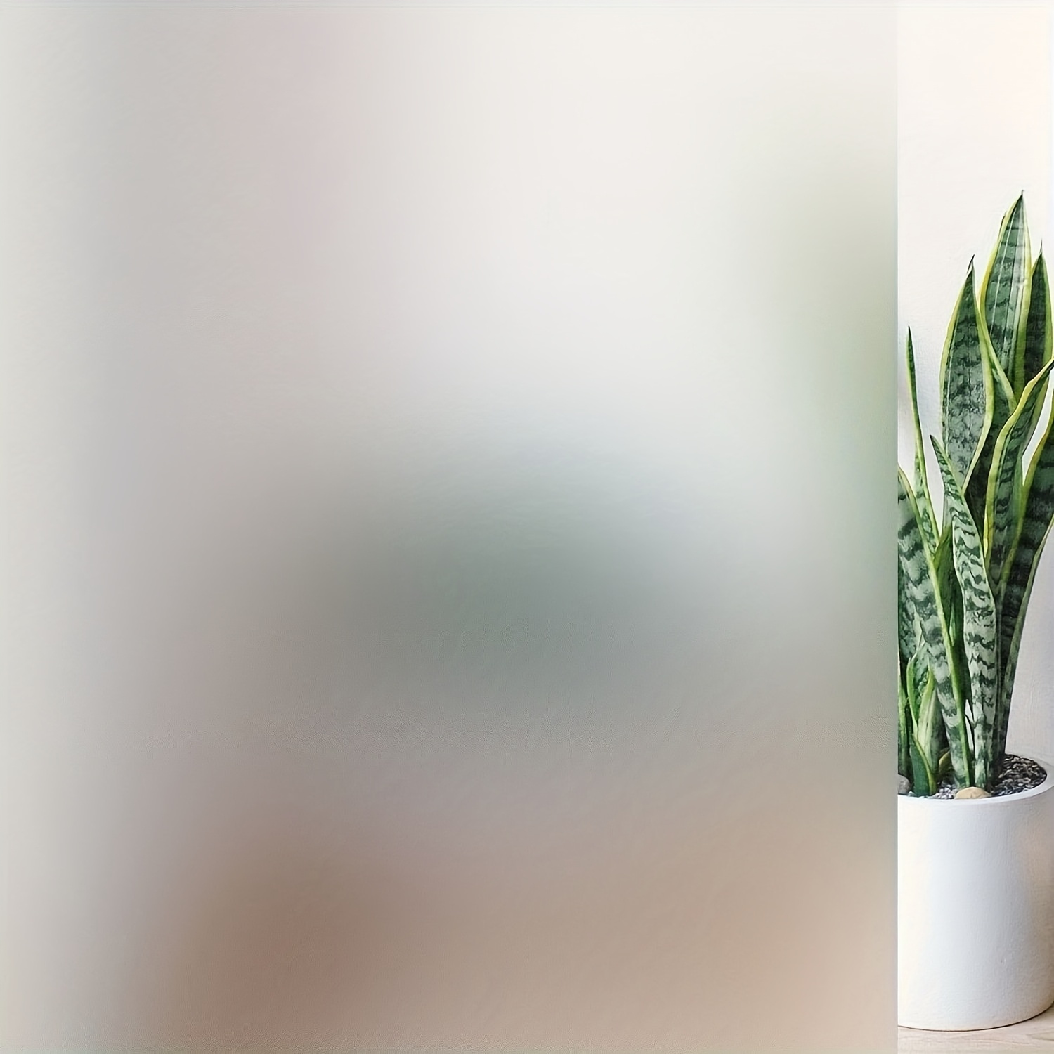 TEMU 1 Roll Static Cling Window Film Suitable For Home Privacy & Thermal Insulation, No Glue Pvc Frosted Glass Covering With Static Adsorption,