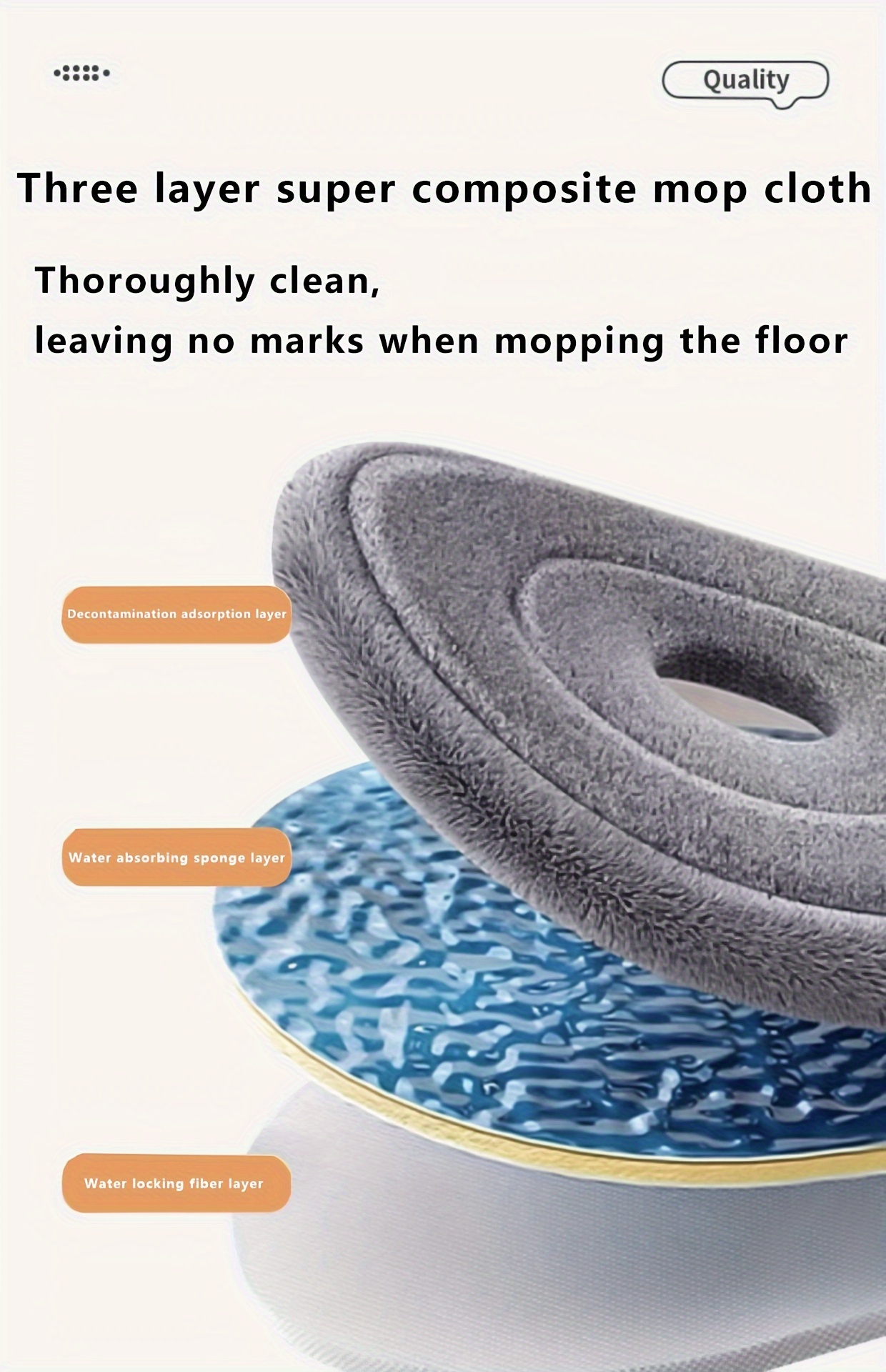 easy   spin mop and   set with  er self  ing microfiber floor mop with separate clean   system suitable for hardwood laminate tile multi surface cleaning   2 mop heads manual operation   wet dry use for home office details 9