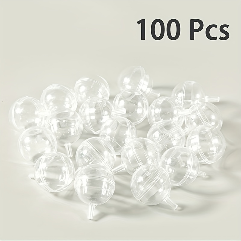 100pcs, Decorative Bouquet Transparent Round Lid, Diy Material Flower Packaging, Transparent Acrylic Holder Diy , High-end Gift And Wedding Packaging Box, Weird Gifts, Cheap Stuff