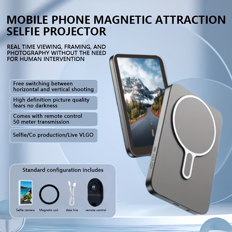 Vlogmate Mini Selfie Monitor - Rückkamera Display Für IPhone Vlogging