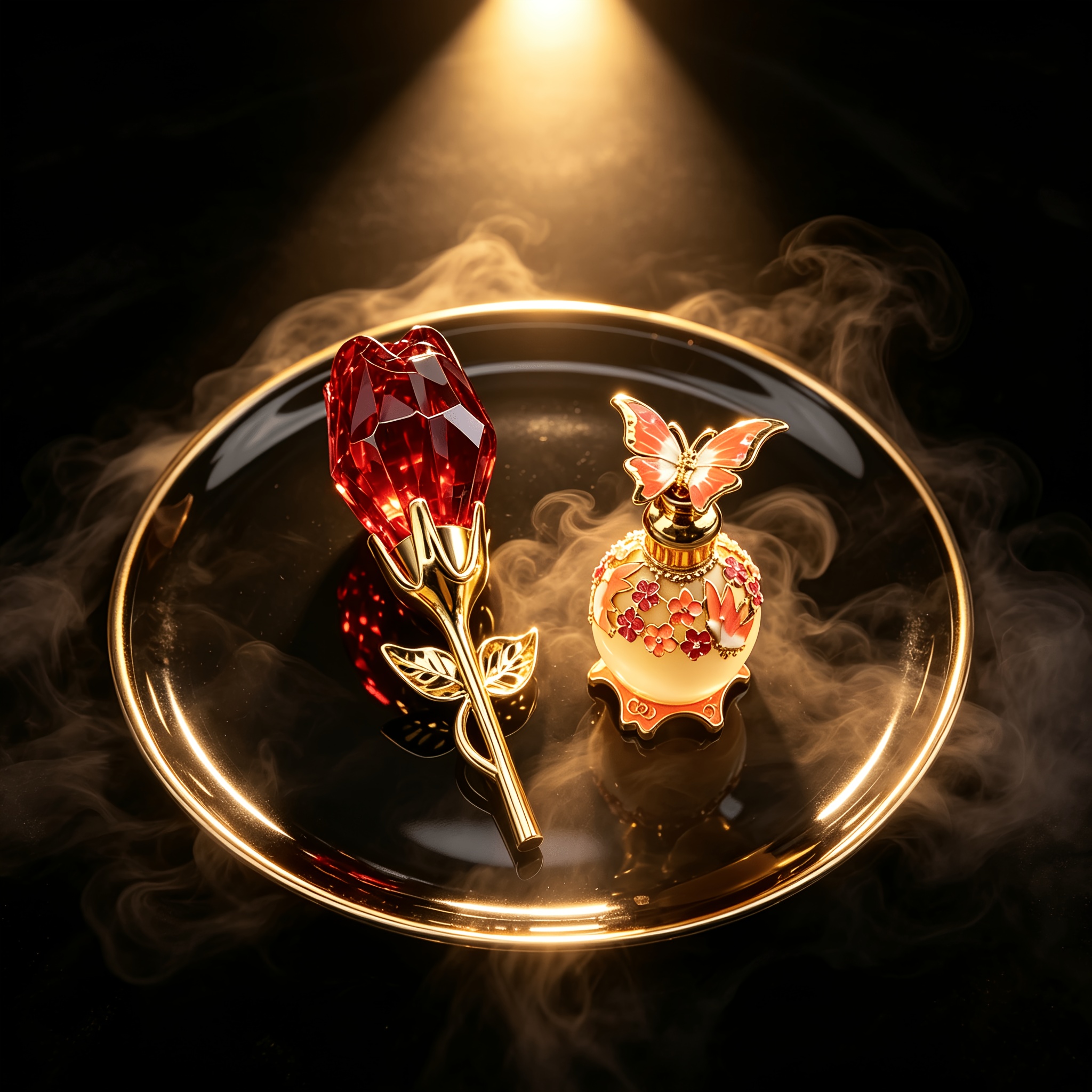 Image of Ruby Rose & Light 2pcs Romantic Perfume Gift Set. Long-lasting Floral Edt, Niche Luxury, Affordable Premium Scent. Ideal For Office Women & Festive Gifting.