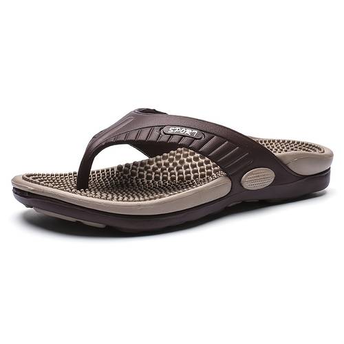 lichtgewicht zomerse heren slippers voor het strand, anti-slip massage slippers voor buiten