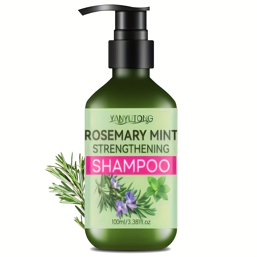 Image of Rosemary & Mint Shampoo & Conditioner Set - Rosemary Extract, Moisturizing, Deep Cleansing, Strengthens Adds Shine, Frizz, Oil Control, Smooth & Y, For All Hair Types
