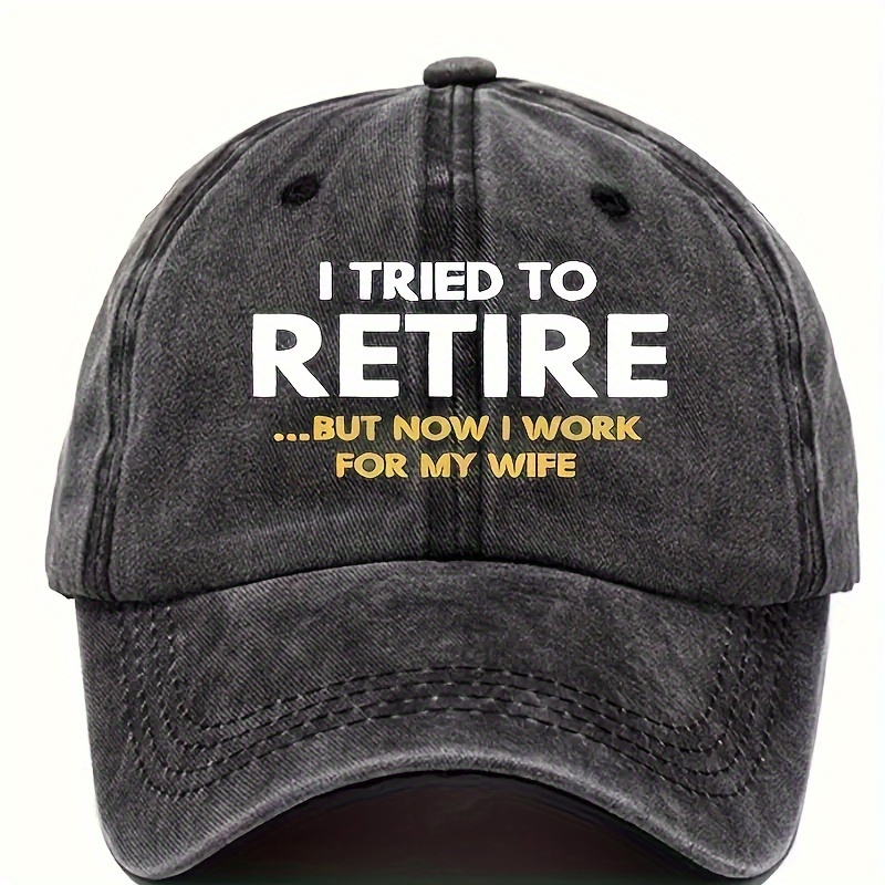 Retired Life Humorous Vintage Baseball Cap
