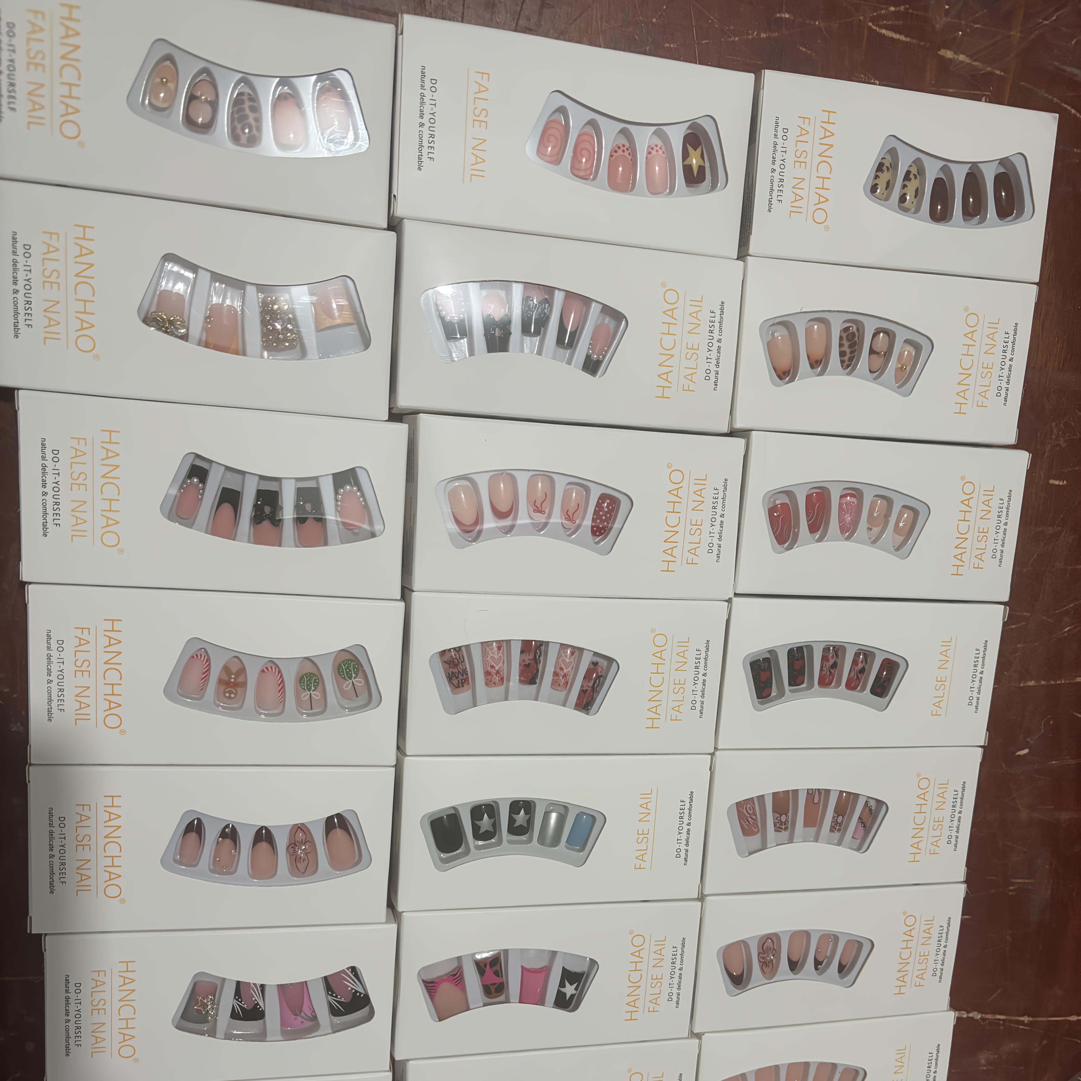 TEMU 192pcs Random Assortment 8-box Set: Short Nails, Medium-long Nails, Long Nails, Nails, Almond Nails, Square Nails, Y2k Nails, Red, Blue, Black,