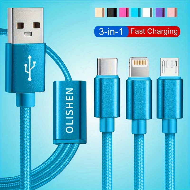最安挑戦！ 便利アイテム】3 1 In Cable新品未使用（3 Charging Quick 1 in 菓子