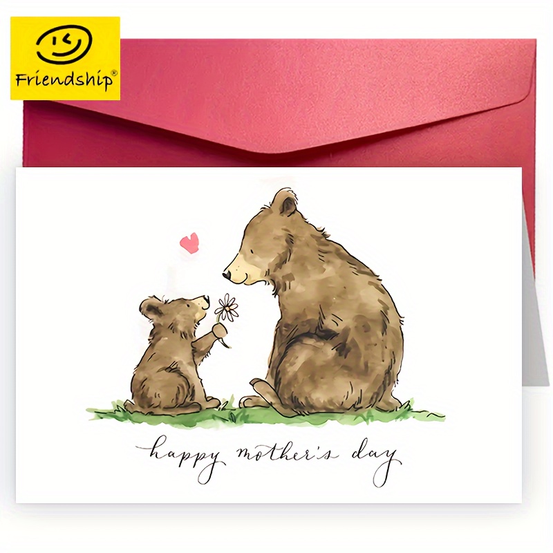 

1pc Happy Mother's Day Card | Happy Mother's Day Card For Mum