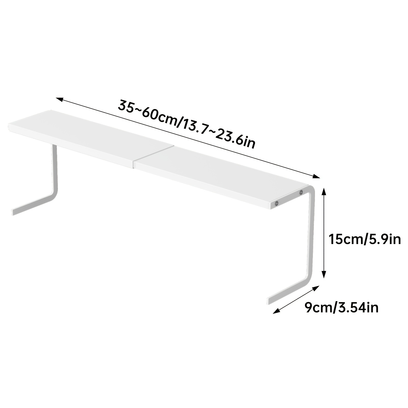 TEMU Bistro Coffee Shop Windowsill Display Shelf For Flower Pot Succulent Small Toy Figure, Adjustable Length, For Height