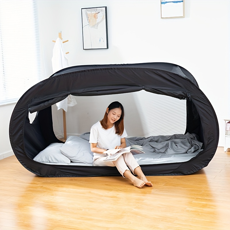 Camping Private Tent, 2-Door Tent Breathable And Shading Home Comfortable Easy Setup Enclosed Shelter Portable Mattress Double-Door Tent Reinforced Seams Shading Outdoor Camping Tent, Suitable for Indoor And Outdoor, Avoiding Mosquito Bites