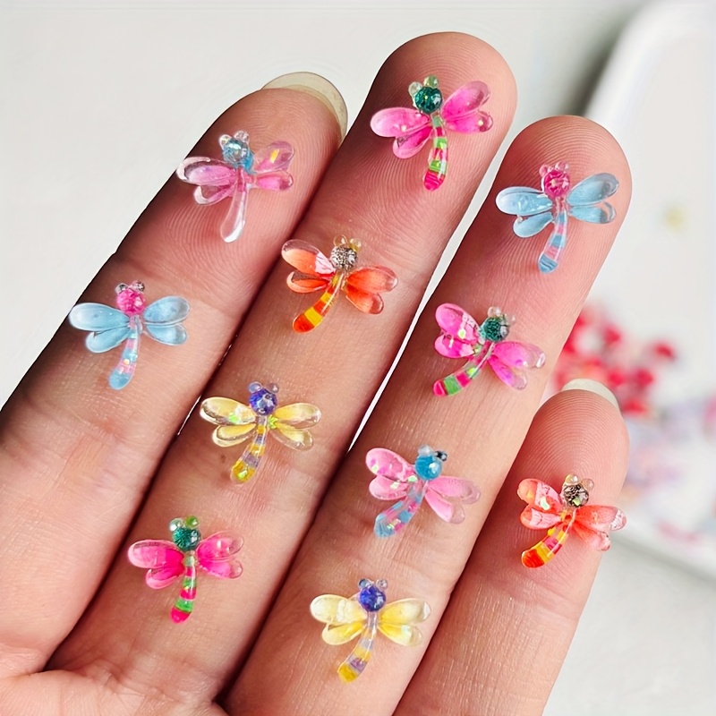 Mini Resin Butterfly & Beetle Decorations for Nail Art & Crafts