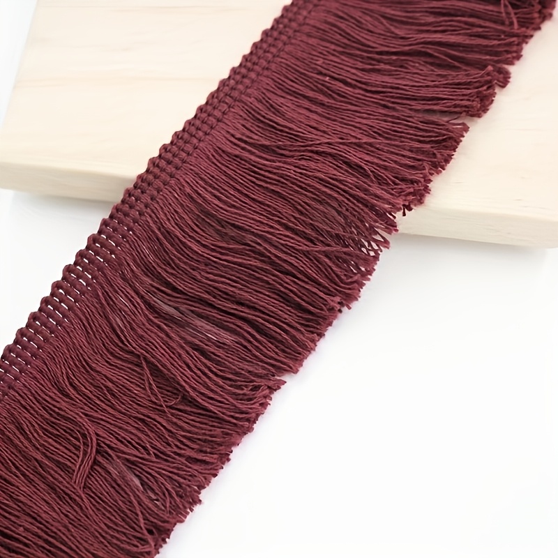 TEMU 2.1 Meters Of Colored Tassel Scarf Curtain Home Textiles Clothing Lace Additions
