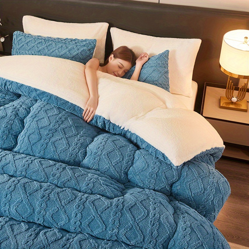 TEMU Premium Blanket, Cozy And Thick With A Warm Core, Soft And The Skin, From Polyester Material, Filled With 100% Fibers, Ideal For Bedrooms, Hotels, And More. (includes 1 Blanket