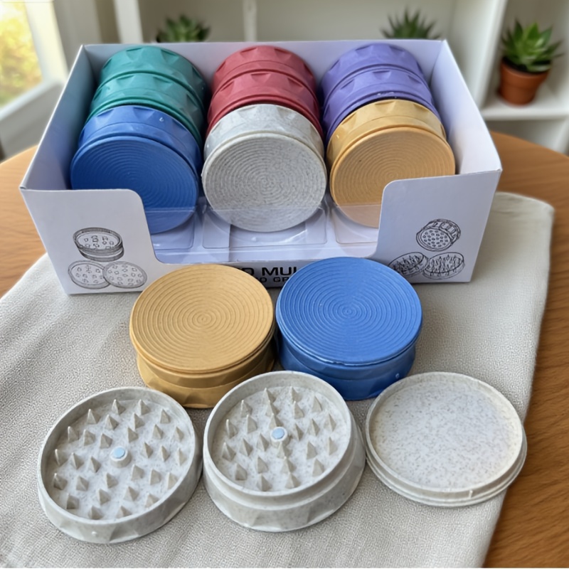 tobacco grinder plastic Smokezilla Magnetic | 4pc | 2 plastic herb grinder sold on