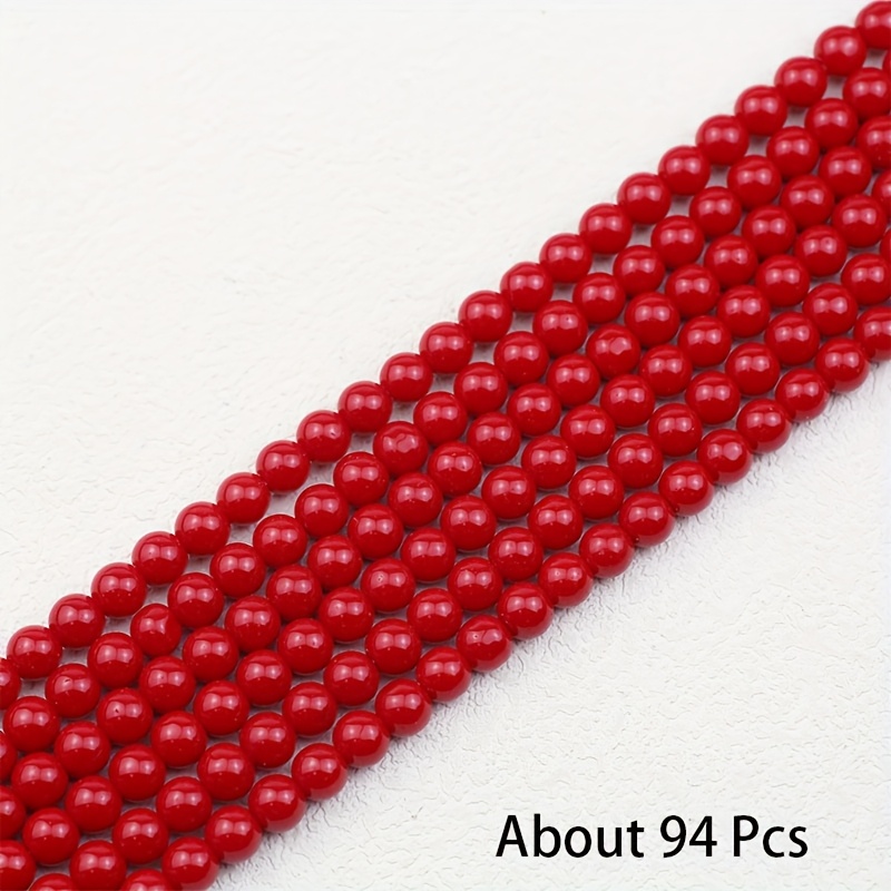 TEMU 170/124/94/74/62pcs Beads 4/6/8/10mm Stone Beads Loose Beads For Making Accessories Bracelet Necklace Phone Chain Curtain Decorative Beads
