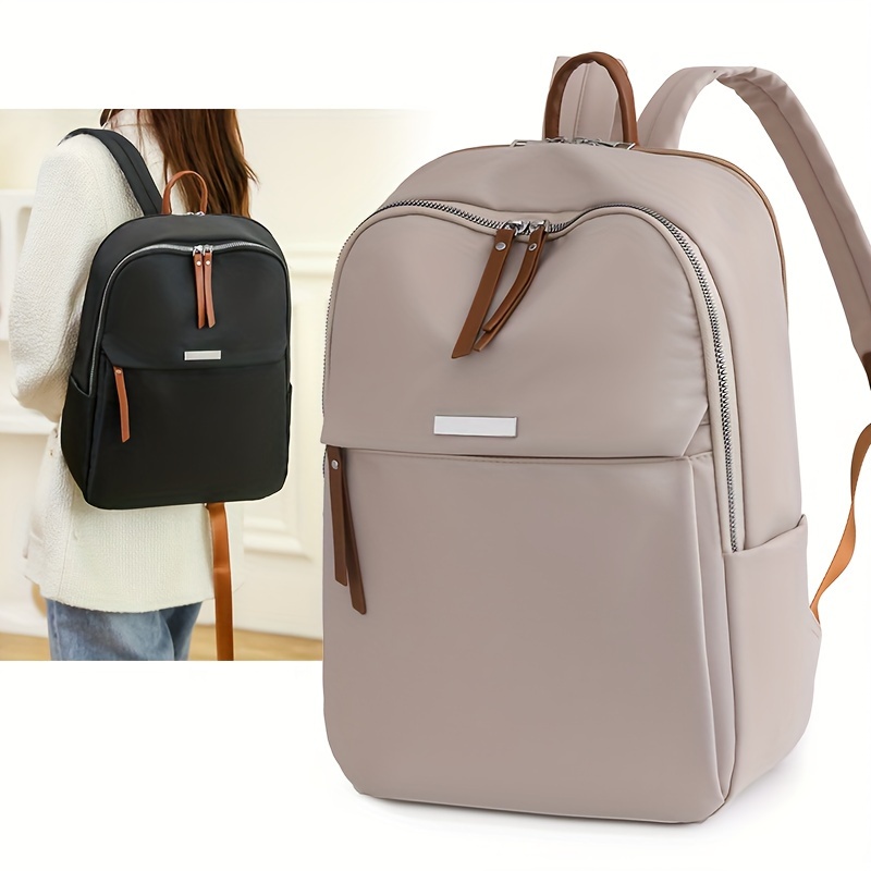 

Fashion Nylon Backpack Purse, Preppy College School Daypack, Women's Travel Knapsack & Laptop Bag