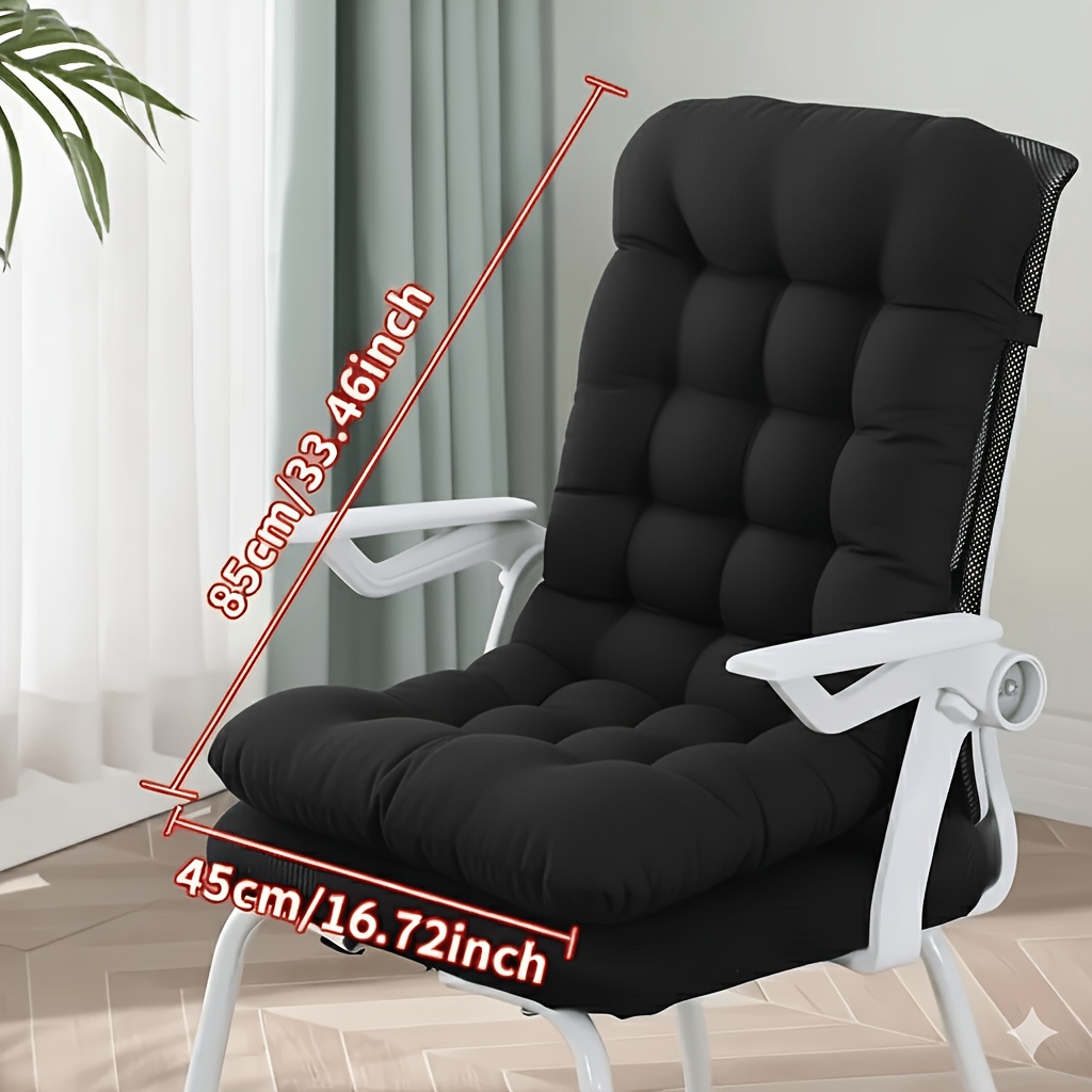 TEMU Coussin de chaise épais à haut, coussin intégré 1 pièce pour assise et , coussin de chaise de bureau capitonné et doux avec pour bureau à