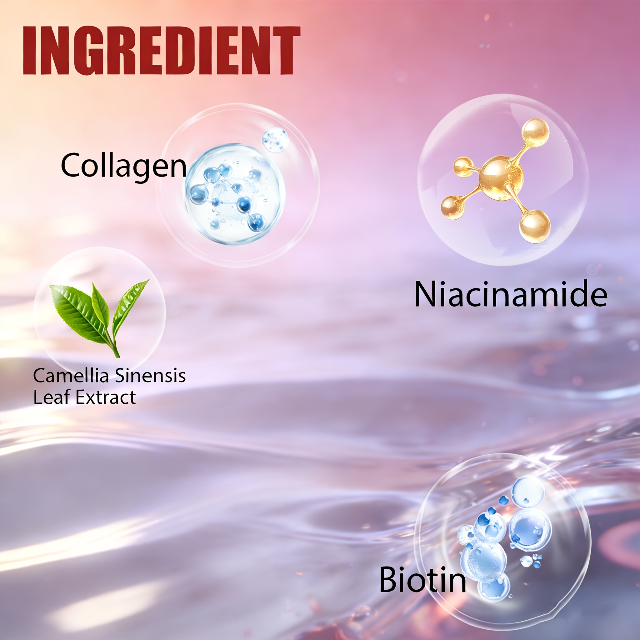 Cremă Instant cu Niacinamidă și Acid Hialuronic pentru Lifting și Fermitate, cu Colagen, pentru un Aspect Mai Ferm al Pielii Faciale, Fermitate Puternică, Hidratare Profundă și Hrănire a Pielii Faciale, Spune Adio Securității și a Pămâii, Potrivită pentru Toate Tipurile de Piele