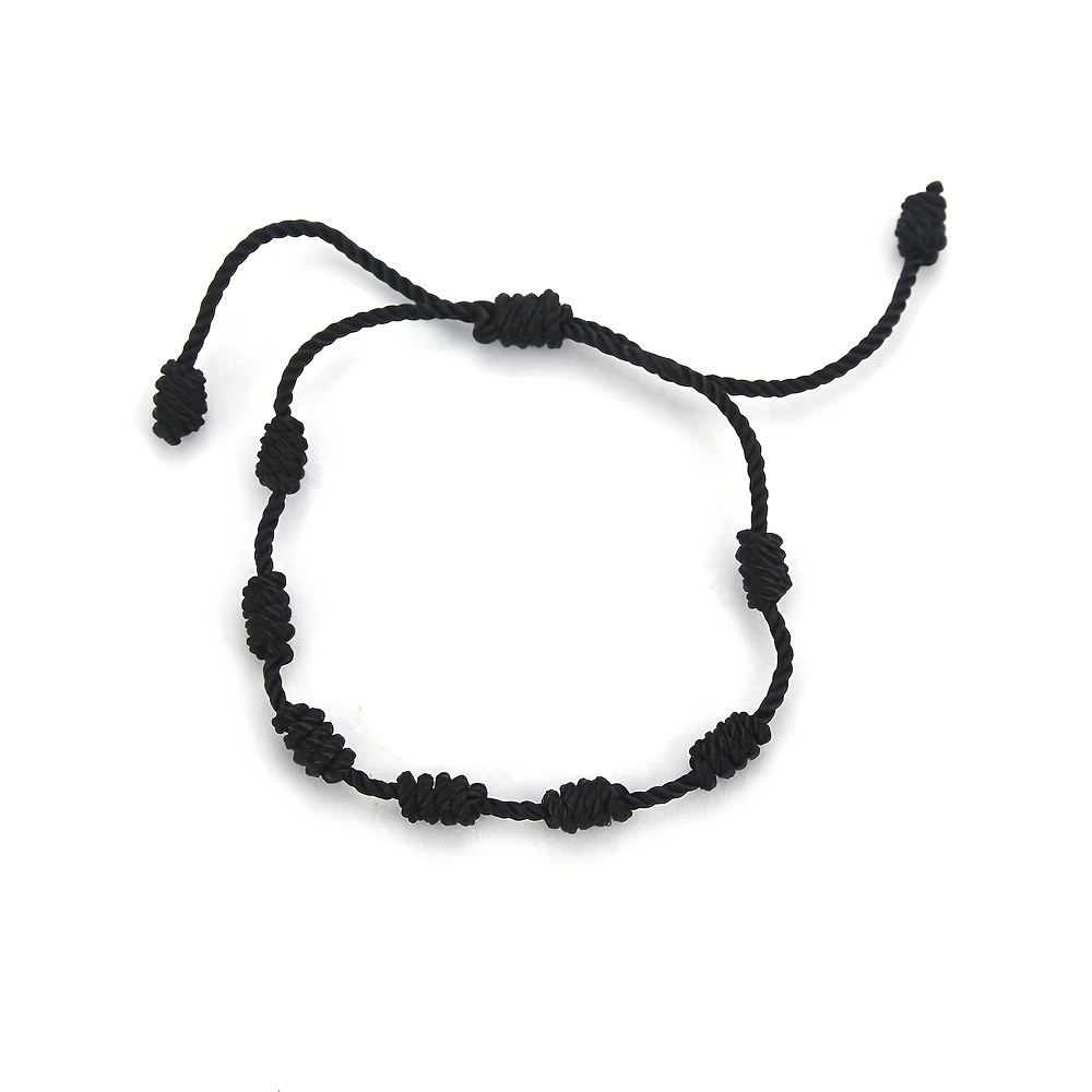 Adjustable Seven Knot Bracelet - Unisex - 10 Colors