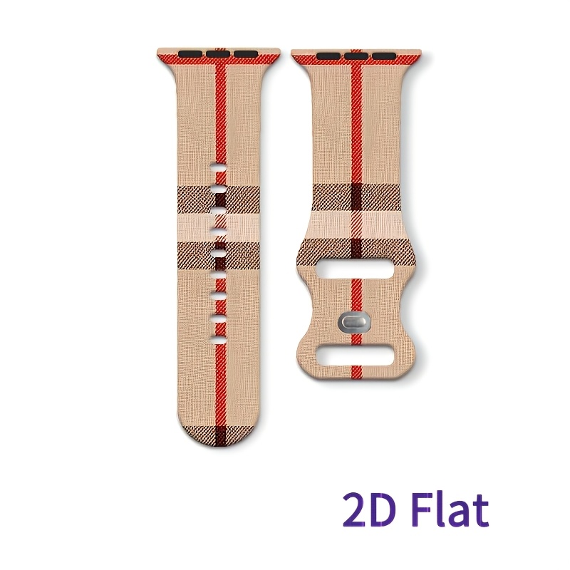 TEMU Bracelet de montre de remplacement en silicone pour la fête nationale, compatible avec divers modèles d'Apple Watch, y les séries 9, Ultra 2, SE