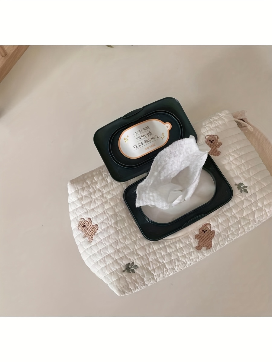Cotton Tissue Box Red and Black