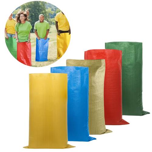 5pcs Extra Large Durable Family Interactive Potato Sacks | Kangaroo Hop Game, Extended Size 60*100cm, Made of Durable Plastic, Suitable for Outdoor Yard Lawn Games/Kangaroo , an for Outdoor Leisure Sports