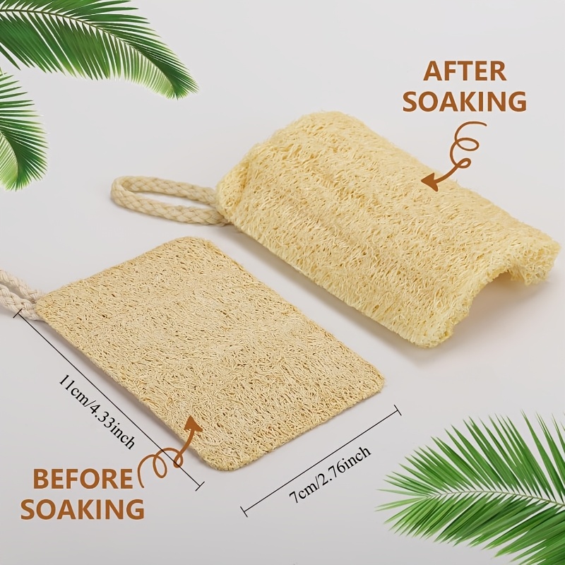 12pcs Mini Natural Loofah Exfoliating Facial Scrubber Set