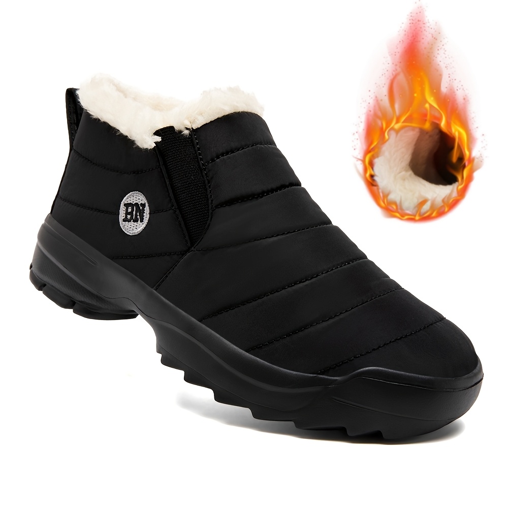 Men's Snow Boots, Warm and Comfortable Ankle Boots for Outdoor Hiking