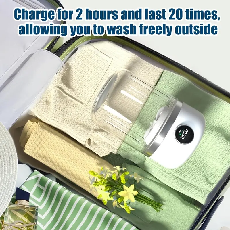 portable washing machine 1 2l fully automatic mini washer for small washing machine rechargeable for underwear bras socks travel camping laundry solution usb charging travel laundry solution compact laundry device plastic construction washing machine accessories details 2