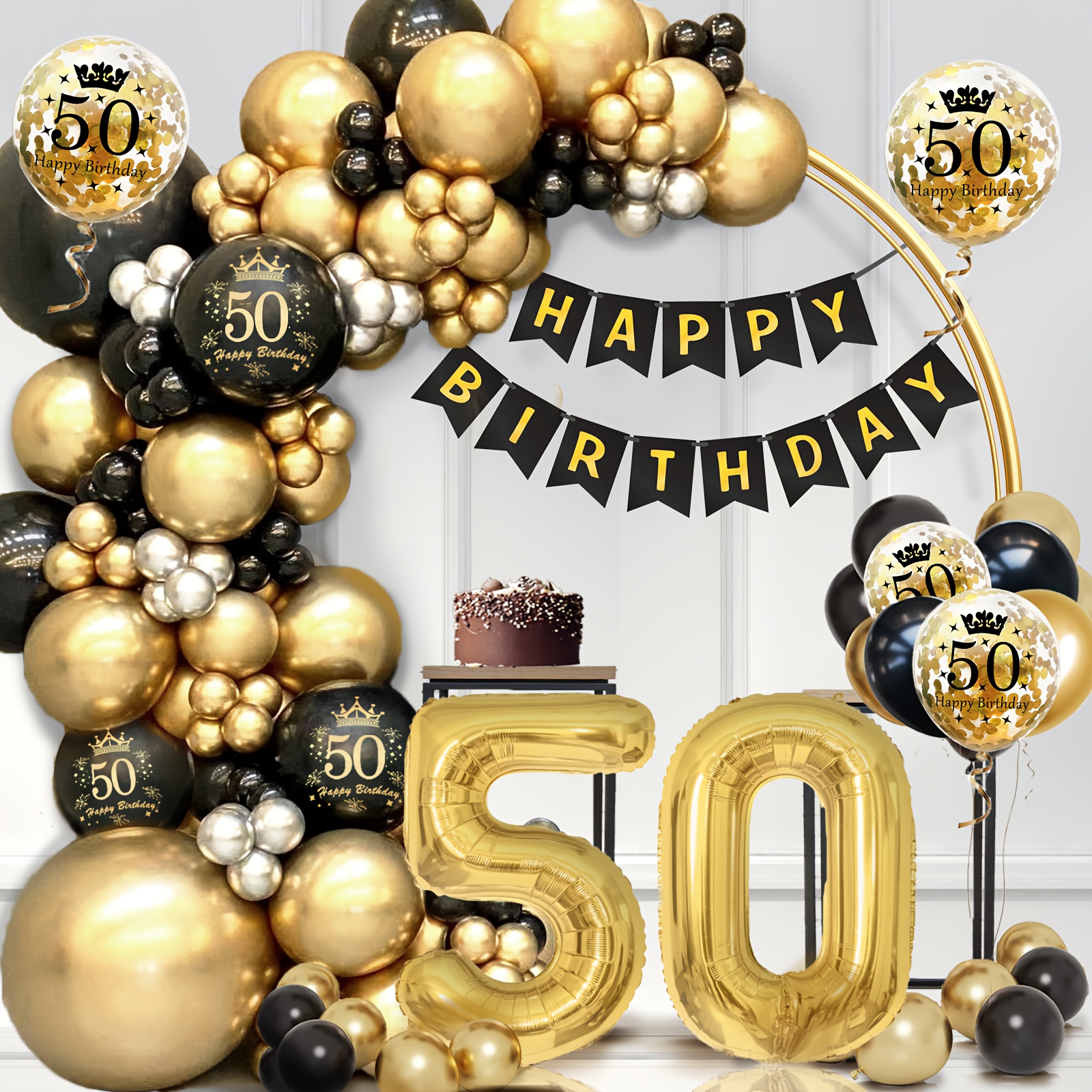 50th birthday decoration sold on Temu United States