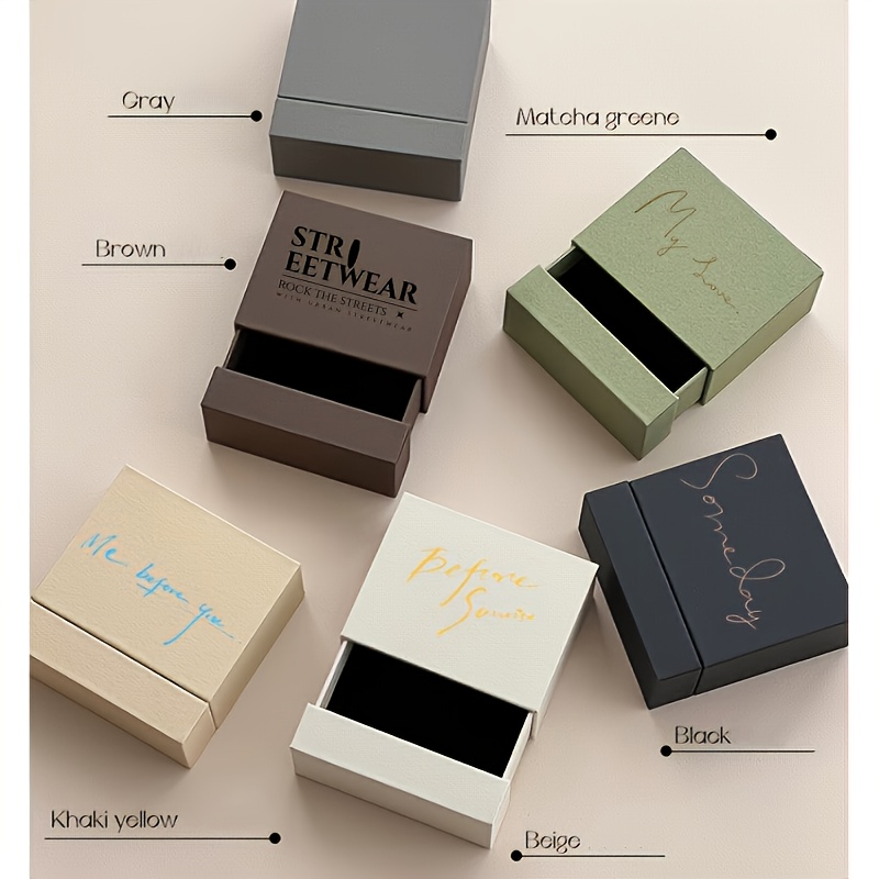 6pcs Custom Jewelry Storage Box with Your Brand Logo