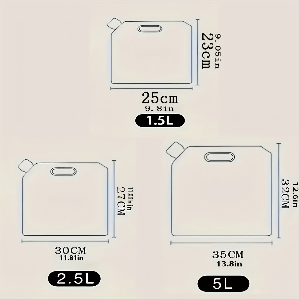 Tres Tamaños de Bolsas de Almacenamiento para Granos, Bolsas para Cerveza, Bolsas de Agua Plegables y Contenedores Multifuncionales Adecuados para Cereales, Nueces, Snacks, Etc. - Almacenamiento de Cocina, Herramientas de Almacenamiento de Agua para Senderismo, Suministro de Agua de Emergencia, Picnics, Montañismo