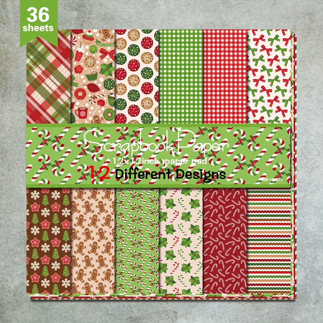 

36 Christmas , , Diy , Assorted , Decorative Wrapping Album Kit For