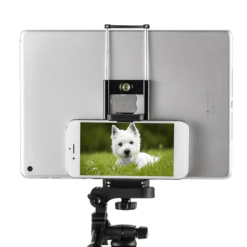 Universal 2-in-1 Tripod Clamp Mount Holder for Phones & Tablets