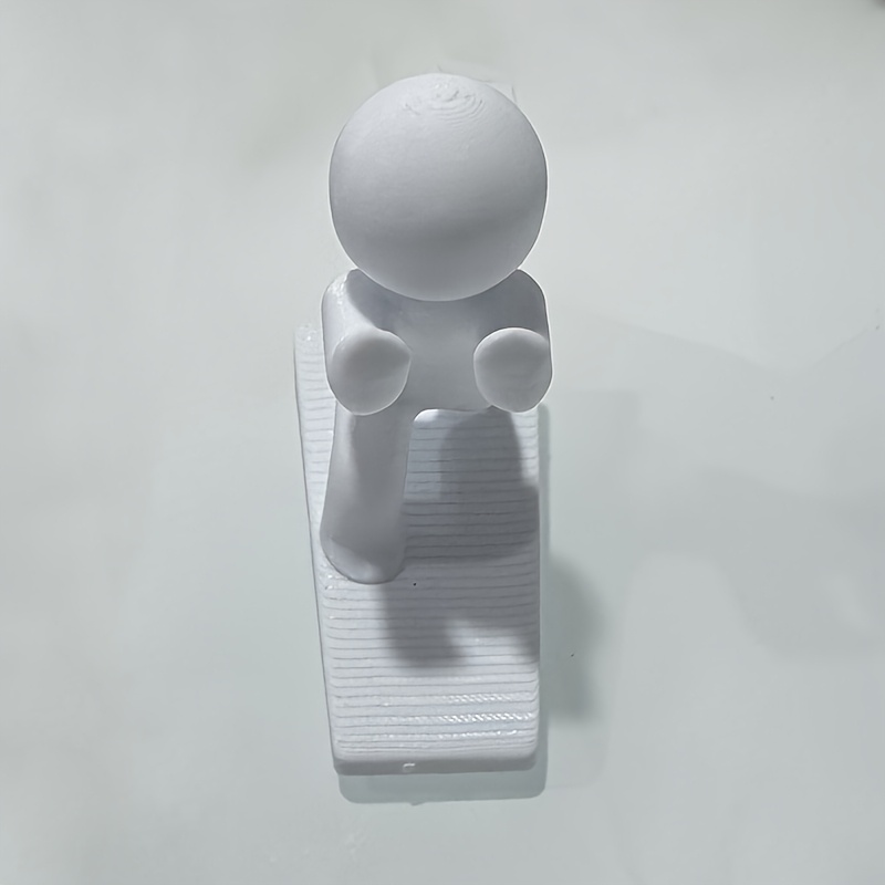TEMU 3D 프린팅 귀여운 작은 사람 문 막이 재미있는 디자인 문 웨지 홈 데코 선물 데스크탑 장식 홈 데코 문 막이