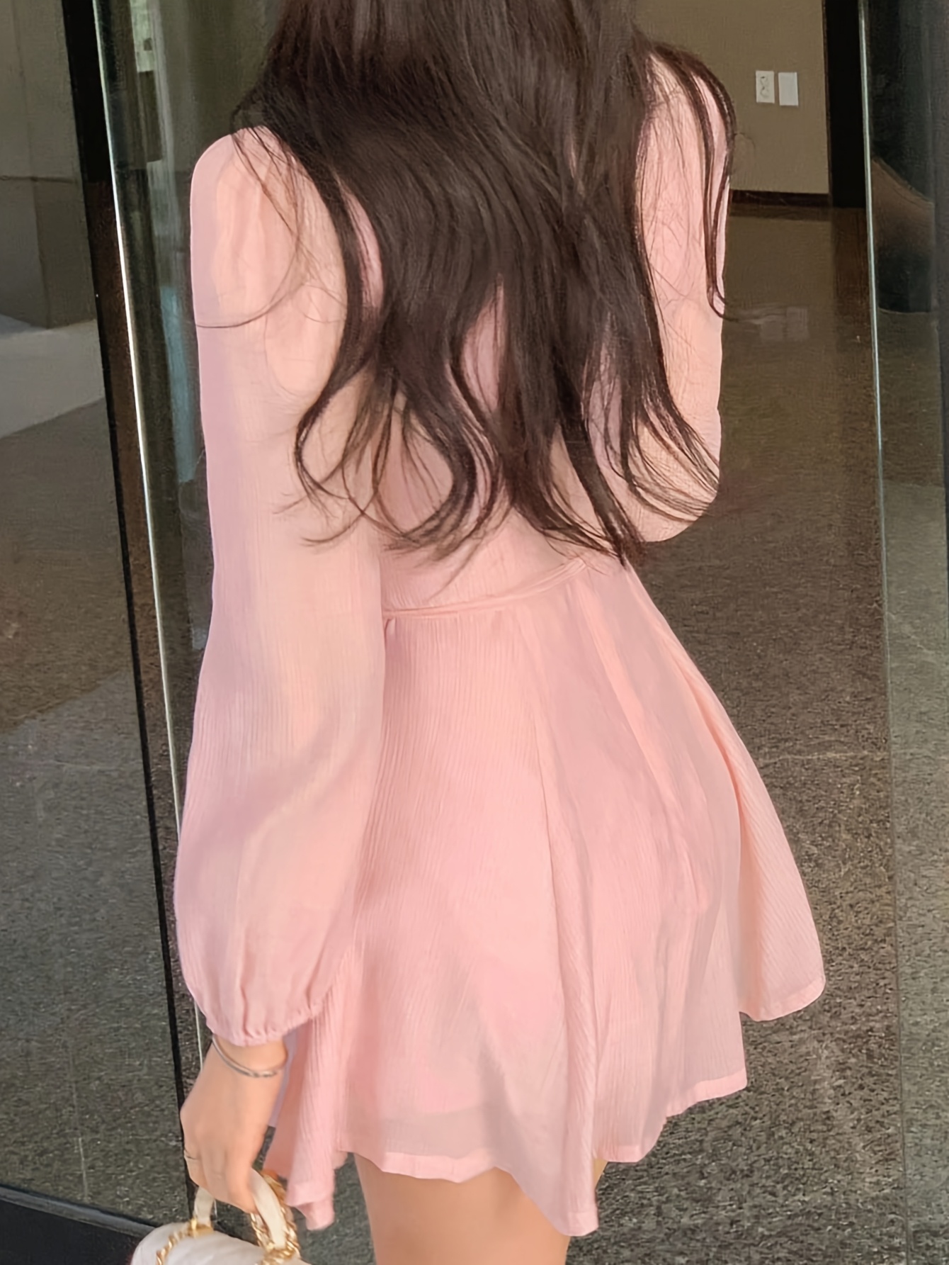 fitted lace wedding dress Love Me Forever Pink Dress – Shop the Mint main image 1
