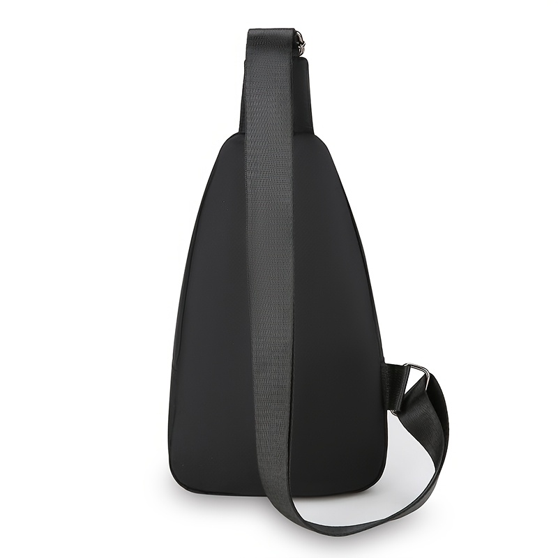 Sac de Poitrine en Nylon Décontracté pour Hommes ShiLan - Sac à Dos Bandoulière Ajustable avec Fermeture Éclair, Plusieurs Compartiments pour les Sports Extérieurs, la Randonnée Quotidienne et le Cyclisme, Matériau Facile d