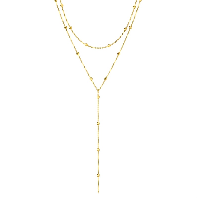Women's Geometric Tassel Bead Clavicle Necklace — Creative Gift