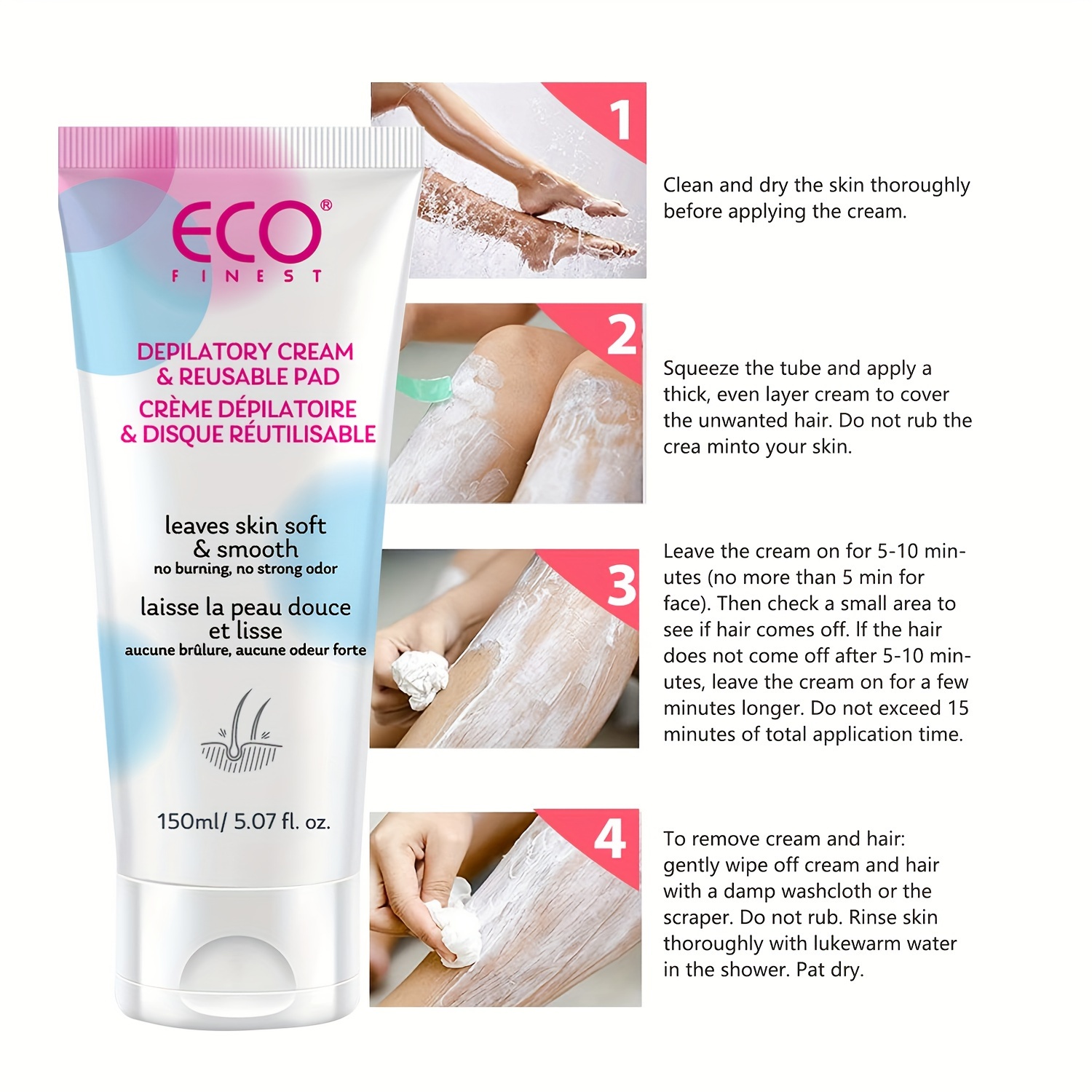 Depilatory Cream Hair Removal Cream Painlessly Removes Easy Temu