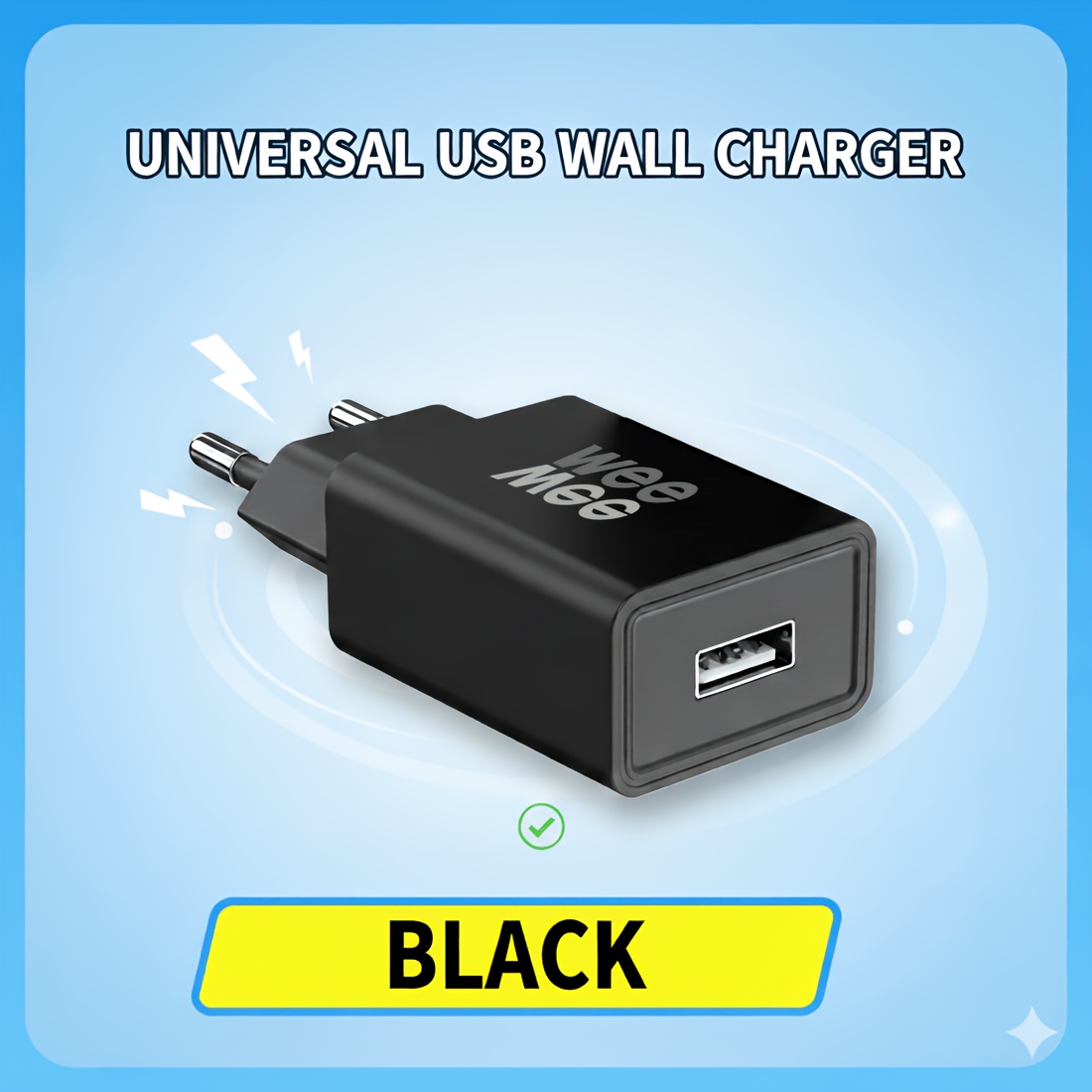 Image of Travel Usb Wall Charger, 1/2/3-pack Options, 10w Usb-a Power Adapter For Wall Outlets, Compact Charging Block For Iphone 17/16/15, Galaxy, Ipad, Airpods And Smart Devices (white/black)
