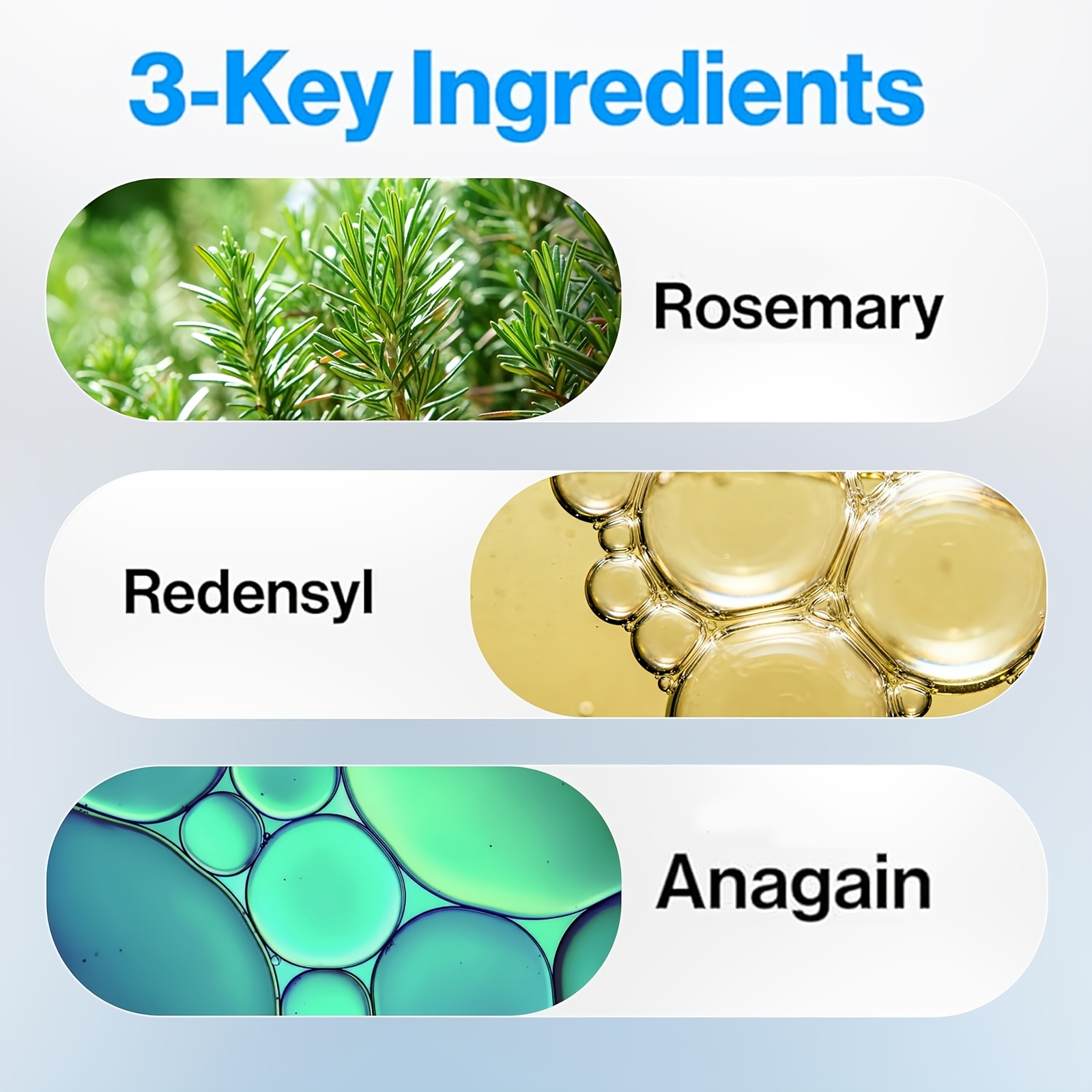 2pcs Rosemary Hair Growing Ball Essence 15ml