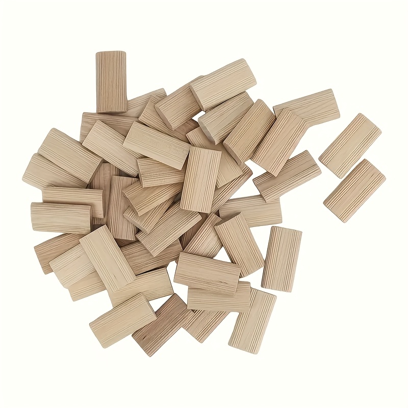 100 stück natürliche lichtbraune bambusdollen -   für holzbearbeitungsprojekte mit domino-effekt, möbelmontage und präzisionsarbeit - ideal für holzbearbeitungswerkzeuge, holzbearbeitungsaccessoires | bambusdollen | holzbearbeitungsstifte 0