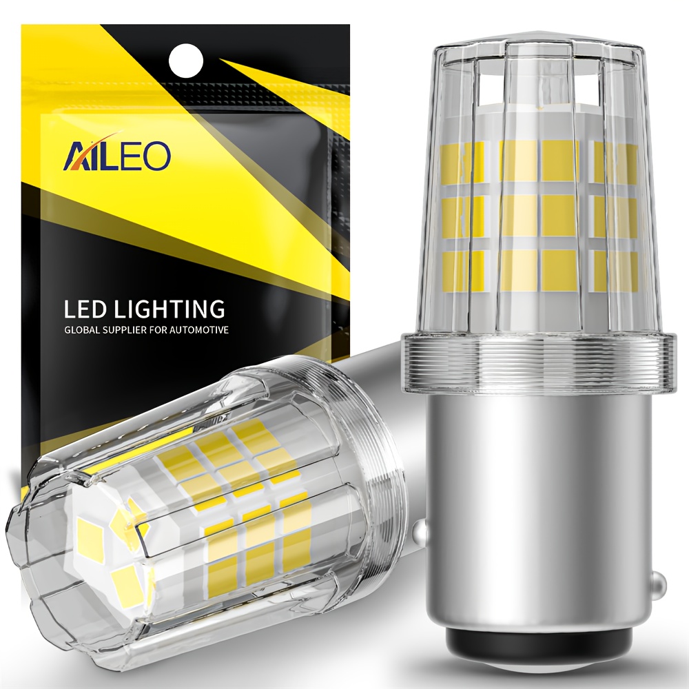 TEMU Aileo 2 Led Bulbs P21/5w/bay15d/1157, 4014 39smd Chips 12v Canbus , White/yellow/red 3 Colors Tail Light/daytime Running Light/reverse Light,