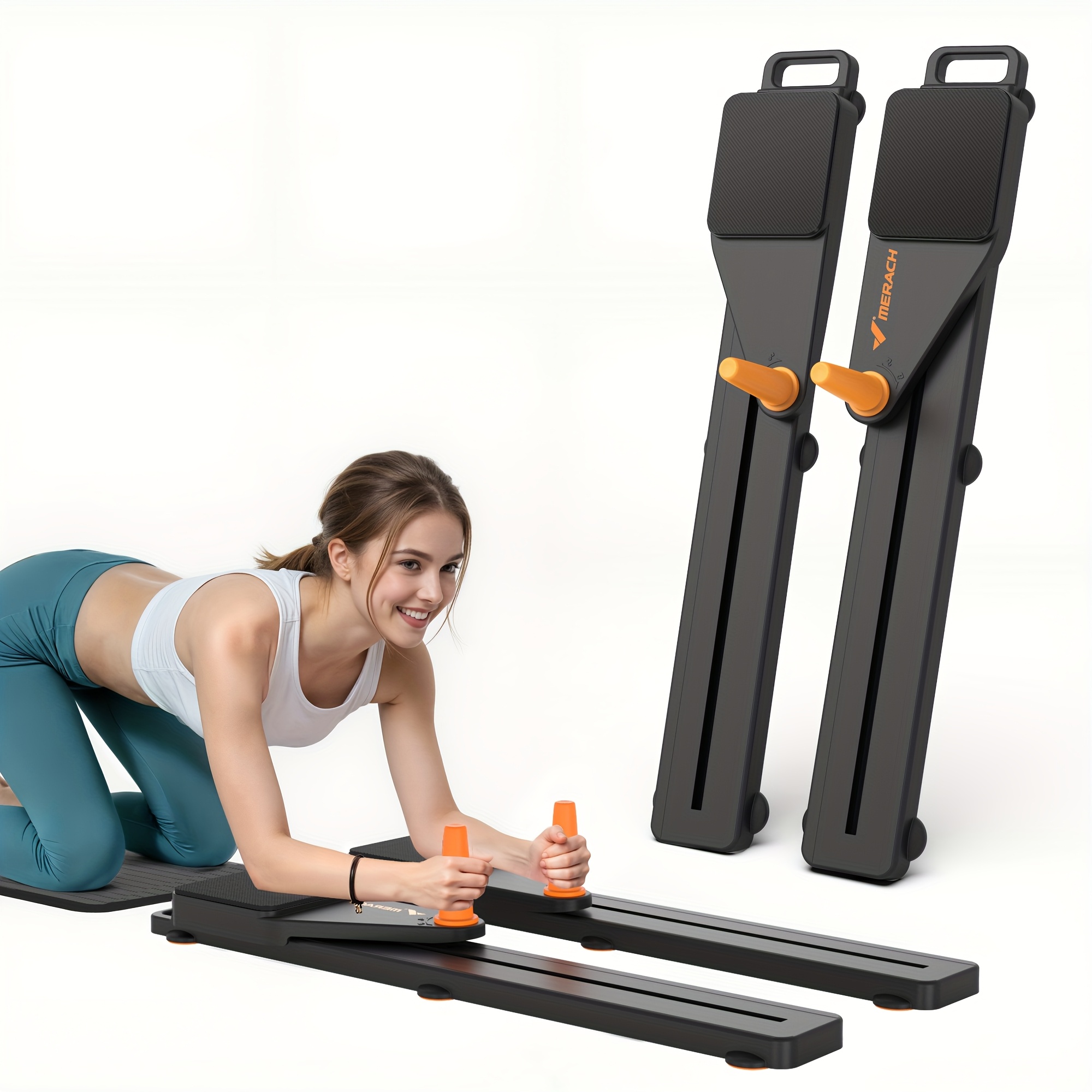 Image of Merach Pilates Board, Multifunctional Abdominal Plate, Detachable Ab Trainer Machine With Anti-slip Design, Reformer For Core Workouts, Home Gym Equipment For Women